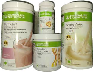 Herbalife Nutrition Formula 1 Rose kheer + Protein Powder 200 G+ Shake Mate + Afresh - Cinnamon Protein Shake