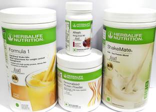 HERBALIFE Formula1 Mango 500g Shakemate 500g Protine 200g & Afresh Kashmeri Kawa 50g Protein Blends