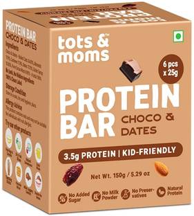 TOTS AND MOMS Choco & Dates Protein Bars