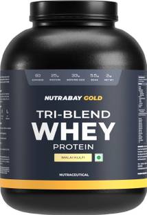 Nutrabay Gold Tri Blend Whey Protein (Hydrolyzed, Isolate & Concentrate) - 25g Protein Protein Blends