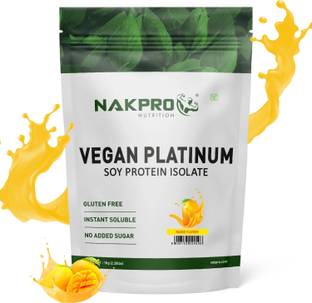 Nakpro Vegan Platinum Soy Protein Isolate| Protein 25.34g, BCAA 4.59g| Plant Protein Plant-Based Protein