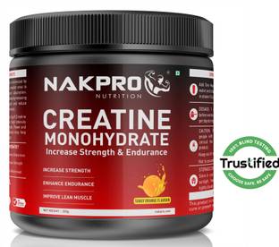 Nakpro Micronized Creatine Monohydrate Jar Trustified Certified, Supports Muscle Growth Creatine