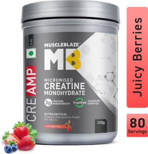 MUSCLEBLAZE Micronised Creatine Monohydrate CreAMP Powder, Trustified Certified Creatine