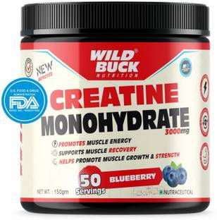 WILD BUCK Pure Creatine For Endurance, High Intensity Workout & Speeds Up Muscle growth Creatine