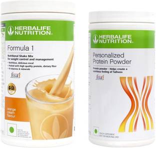 HERBALIFE Formula1 Shake - Orange Flavor With Personalized Protein Powder 400 Gram Plant-Based Protein
