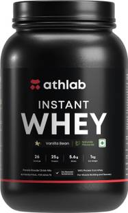 Athlab Instant Whey Concentrate 25g Protein, Natural Flavor & Sweetened with Monk Fruit Whey Protein
