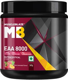 MUSCLEBLAZE EAA 8000, with 1000 mg Hydration Blend, 750 mg L-Citrulline EAA (Essential Amino Acids)
