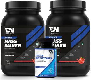 DNUTRIXN Advance Mass Gainer +Multivitamin Tablets 30N |Muscle Building Formula Weight Gainers/Mass Gainers