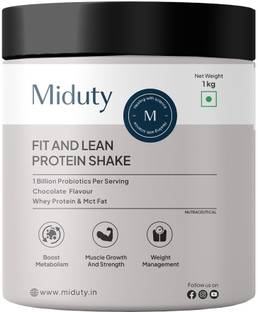 Miduty Fit & Lean Protein Shake -Whey Protein Isolate-Weight Loss-Muscle Recovery Whey Protein
