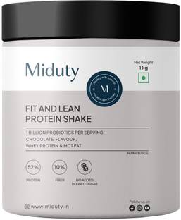Miduty Fit & Lean Protein Shake -Whey Protein Isolate-Weight Loss-Muscle Recovery Whey Protein