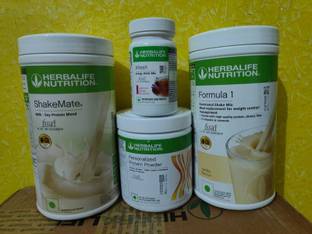 HERBALIFE VANILLA SHAKE SHAKEMATE & PROTEIN POWDER &AFRESH KASHMIRI KHAWA ENERGY DRINK MIX Protein Shake