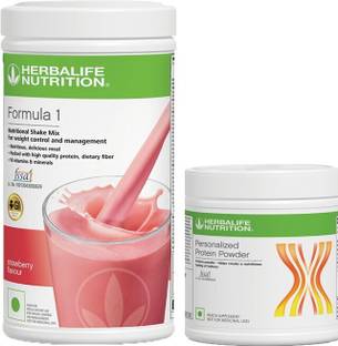 HERBALIFE WEIGHT LOSS COMBO STRAWBERRY-500 GM+PROTEIN POWDER-200 GM Plant-Based Protein