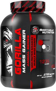 BODYHOLIC NUTRITION GORILLA MASS GAINER HIGH PROTEIN MUSCLE MASS GAINER (6lbs) Weight Gainers/Mass Gainers