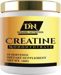 Dynamic Nutrition Creatine Monohydrate High Intensity Workout & Muscle growth (100g, FruitPunch) Creatine