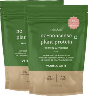 COSMIX No Nonsense Plant Protein-Organic Pea & Rice Isolate,Daily Vegan Protein Powder Plant-Based Protein