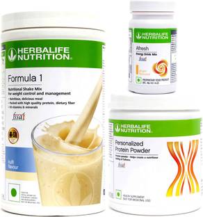 Herbalife Nutrition Formula 1 Nutritional Shake Kulfi 500 gm With Protein 200 And Afresh Ginger Plant-Based Protein