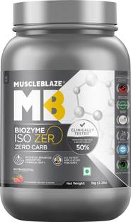 MUSCLEBLAZE Biozyme Iso-Zero, Low Carb Isolate, 27 g Per Scoop Whey Protein