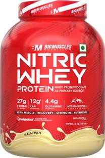 BIGMUSCLES NUTRITION Nitric Whey Protein | 27g Whey Protein Isolate with ProHydrolase Enzyme Tech. | Whey Protein