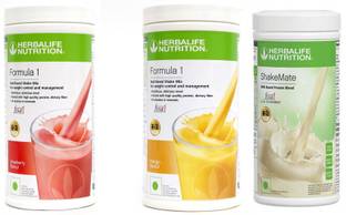 Herbalife Nutrition FOMULA1 STRAWBERRY 500 GRAM & MANGO 500 GRAM & SHAKEMATE 500 GRAM Protein Shake
