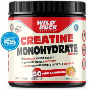 WILD BUCK Pure Creatine For Endurance, High Intensity Workout & Speeds Up Muscle growth Creatine