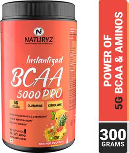 NATURYZ Instantized BCAA 5000 PRO Intra Workout | Glutamine | Citrulline For Lean Muscle BCAA