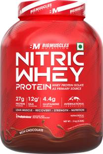BIGMUSCLES NUTRITION Nitric Whey Protein | 27g Whey Protein Isolate with ProHydrolase Enzyme Tech. | Whey Protein