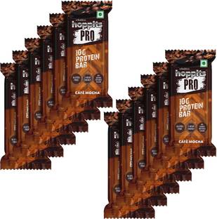 Hoppits Pro 10g Protein, Gluten - Free, No Added Sugar, Healthy Protein Bars
