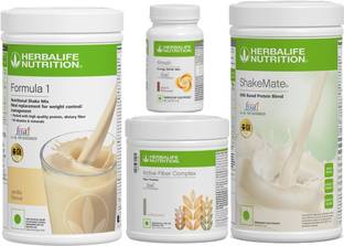 HERBALIFE Shake Vanilla Afresh Elachi Active Fibre Complex Shakemate Protein Shake