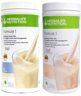 HERBALIFE 2 PCS OF Formula 1 Nutritional Shake Mix KULFI + VANILLA Flavor Protein Shake