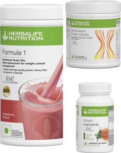 Herbalife Nutrition F1 SHAKE Strawberry , PP Powder 200 G , Afresh - Tulsi Protein Shake