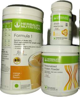 Herbalife Nutrition F1 Shake Orange + Protein Powder 200 G + Afresh - Ginger Protein Shake