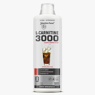 Nutrition Planet Liquid L-Carnitine 3000, Triple Strength, Cola [450ml, 30 Servings] Pre Workout