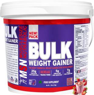 MUSCLE SIZE Bulk Mass Gainer For Bulk Gain 12lbs Weight Gainers/Mass Gainers