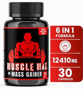 DIVYA SHAKTI AYURVEDA Muscle Max - Advance Formulation for Weight Gain & Mass Gain, Protein Supplement Weight Gainers/Mass Gainers