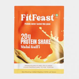 FitFeast Malai Kulfi Whey Protein Sachet 50gms Each Whey Protein