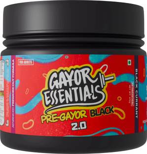gayor essentials Pre Gayor Black 2.0 | Optimally Dosed Pre-Workout,300mg Caffeine, 52 Servings Pre Workout