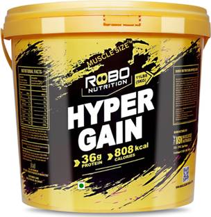 MUSCLE SIZE HYPER MASS GAINER 36g PROTEIN, 808 CALORIES (11lbs,5kg) Weight Gainers/Mass Gainers