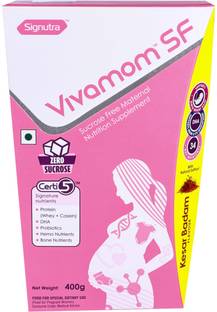 vivamom SF Sucrose Free Maternal Nutrition Supplement Nutrition (400 g, Kesar Badam Whey Protein