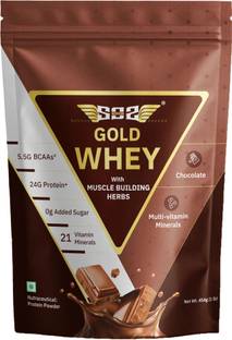 SOS Nutrition Isolate Supplement Powder, FDA Certified, 24g Per Serve, 0g Sugar,5.5g BCAA Gold Whey Protein