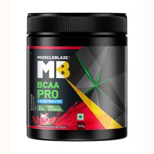 MUSCLEBLAZE BCAA Pro+Electrolytes, Intra Workout with 5 g Vegan BCAAs & 500 mg Electrolytes BCAA