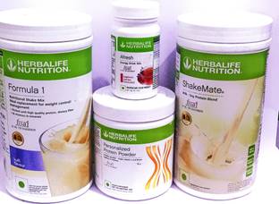 HERBALIFE Formula1 Kulfi Protine Powder 200g Shakemate 500g & Kashmeri Kawa Afresh 50g Protein Blends