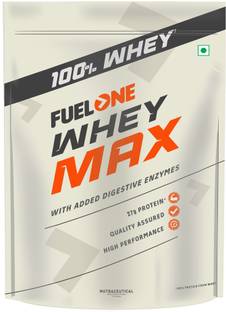 FUELONE Whey Protein Max, 27g Protein, 5.96g BCAAs & 4.7g Glutamic Acid Whey Protein