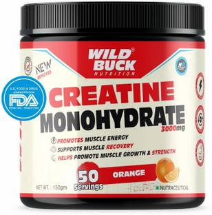 WILD BUCK Pure Creatine For Endurance, High Intensity Workout & Speeds Up Muscle growth Creatine