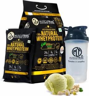 Muscle Trail Gold Standard Series |60 Pouches |Low Carb & Fat |Shaker Inside |24g Natural Whey Protein