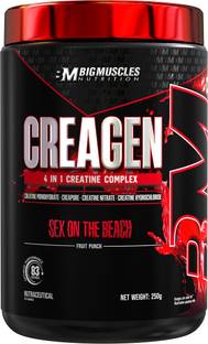 BIGMUSCLES NUTRITION Creagen |83 Ser| Creatine Monohydrate, Creapure, Creatine Nitrate, Creatine Hcl| Creatine