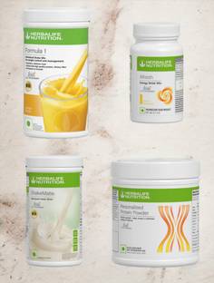 HERBALIFE F1 SHAKE MIX-MANGO,LEMON,SHAKEMATE AND PP-200GM (PACK OF 4) Protein Shake