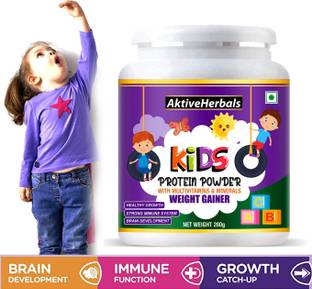 AktiveHerbals Protein powder weight gainer for kids with multivitamin gummies Weight Gainers/Mass Gainers