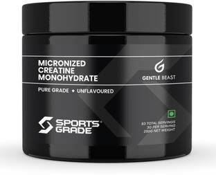 Gentle Beast SportsGrade™ Pure Micronised Creatine Monohydrate Powder – Lab Tested 100% Creatine