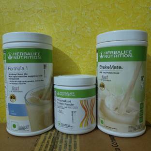 Herbalife Nutrition WEIGHT LOSS COMBO F1 KULFI SHAKE SHAKEMATE PROTEIN POWDER 200GM Protein Shake