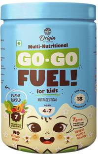Origin Nutrition Fuel For Kids NaturalProtein 7g/Serving , 18 Vitamins for Immunity 4-7 Years Plant-Based Protein
